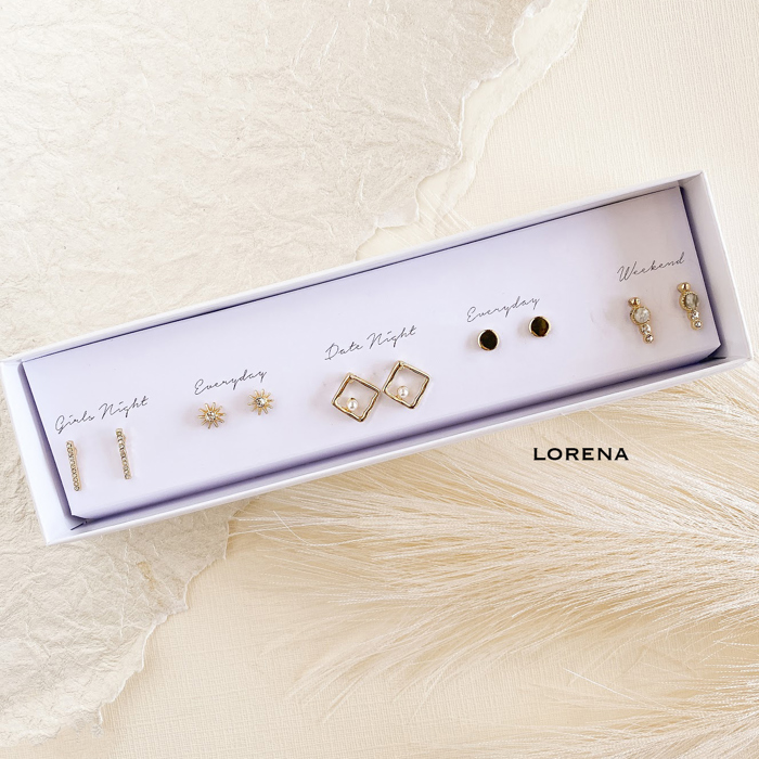 Boxed Stud Earrings Set | Gift Ready Dainty Stud Earrings