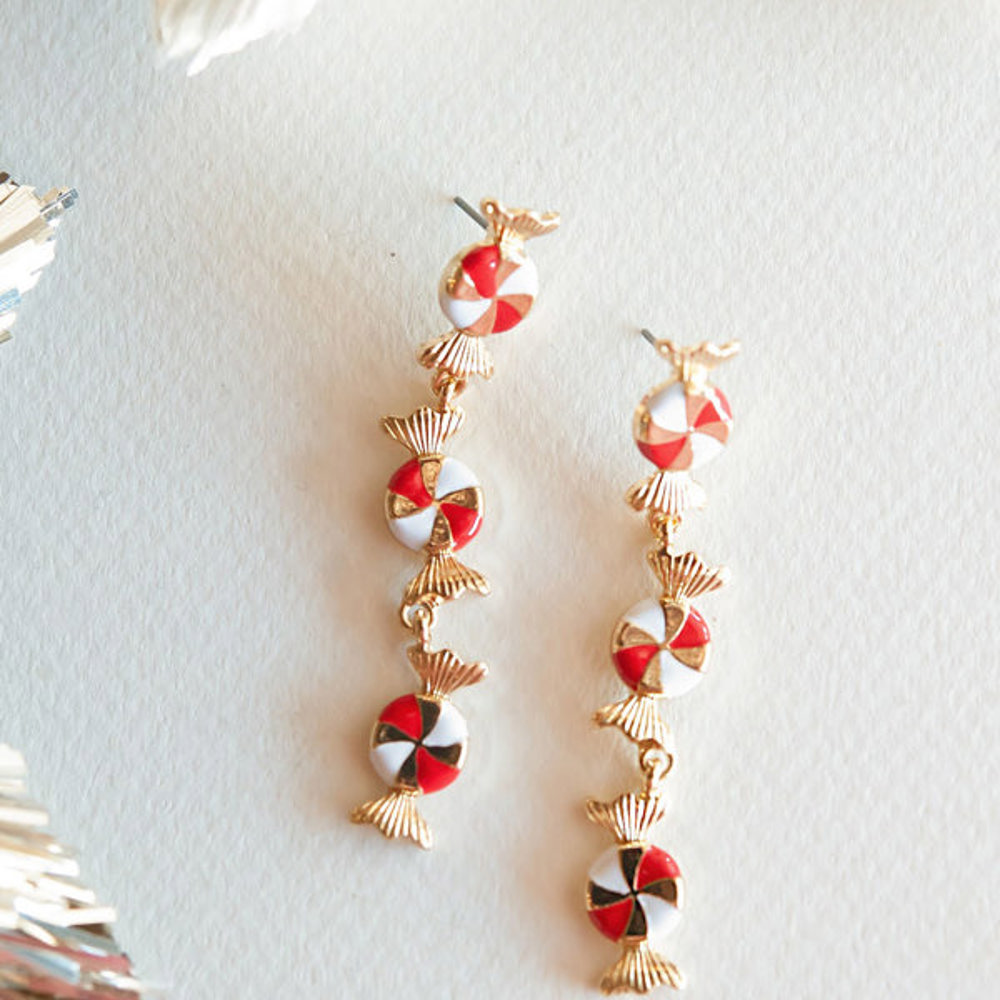 Sparkly Christmas Earrings | Vintage Vibe Holiday Earrings | Christmas Tree Jewelry