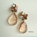  Teardrop Earrings Collection | Neutral Pearl and Crystal Dangle Earrings