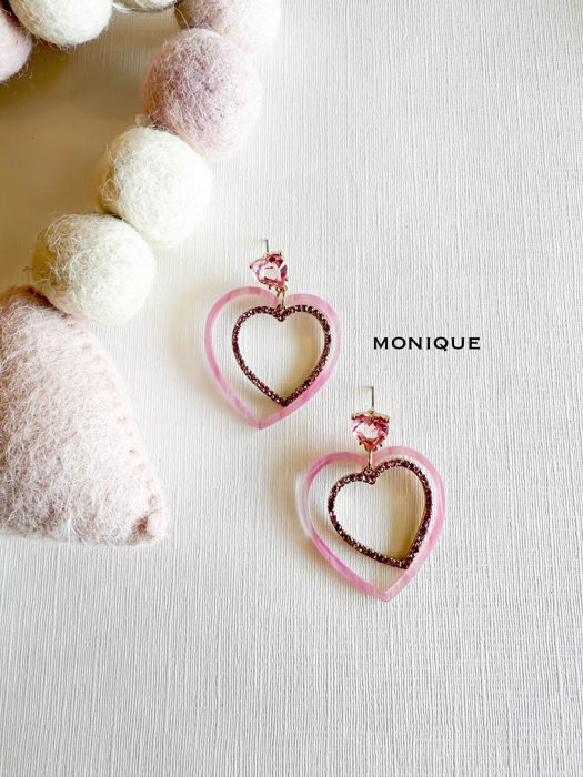 Valentine's Day Earrings | Heart Jewelry | Galentine's Gift 