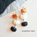  Friendly Halloween Earrings | Harvest Festival Dangle Earrings | Pumpkin | Ghost | Spiders