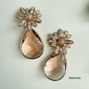  Teardrop Earrings Collection | Neutral Pearl and Crystal Dangle Earrings