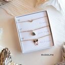  Christmas Boxed Necklace Sets | Delicate Layering Necklaces | Gift Ready Jewelry | Charm Necklaces