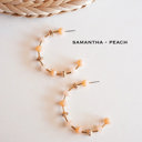  Beaded Hoops | Unique Wood and Crystal Earrings