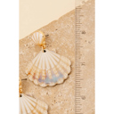  Ceramic Seashell Dangle Earrings