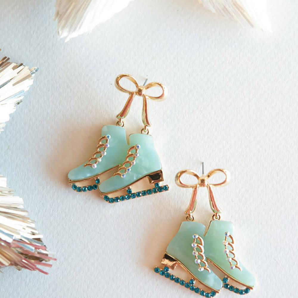 Sparkly Christmas Earrings | Vintage Vibe Holiday Earrings | Christmas Tree Jewelry