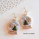  Sparkly Christmas Earrings | Vintage Vibe Holiday Earrings | Christmas Tree Jewelry