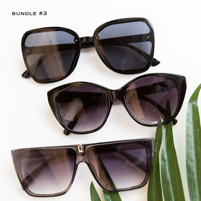 Sunglasses Bundle |  3 Pairs of Trendy Summer Sunnies