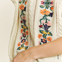  Ellie Floral Embroidery Pullover Sweater