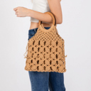  Tilly Boho Braided Wooden Handle Bag