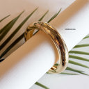  Artisan Gold Bangle Collection | Glossy Statement Metal Bracelets