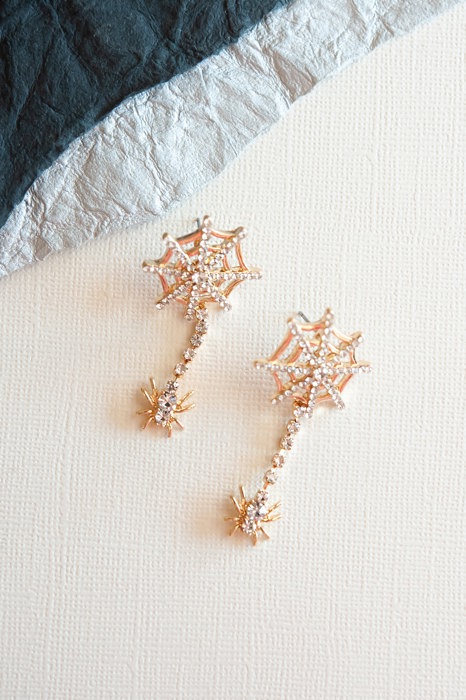 Dangling Spider Web Earrings | Friendly Halloween Earrings