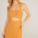  Ashlee Cut-Out Halter Mini Dress | Mandarin Orange Dress | Vacation Dress | Wedding Guest Dress