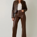  Brooks Faux Leather Long Sleeve Cropped Jacket | Women's Outerwear | Chic Trendy Fall and Winter Fashion | Collared | Layering