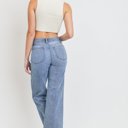  Carmella High Rise Clean Dad Jean | Non-Distressed Denim | Medium Wash | Wide-Leg | Trendy Fall Jean