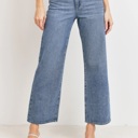  Carmella High Rise Clean Dad Jean | Non-Distressed Denim | Medium Wash | Wide-Leg | Trendy Fall Jean