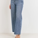  Carmella High Rise Clean Dad Jean | Non-Distressed Denim | Medium Wash | Wide-Leg | Trendy Fall Jean