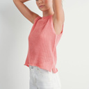  Charlee Rib-Knit Sweater Vest | Women's Layering Sleeveless Top | Casual Textured, High-Quality Shirt | Trendy Women's Summer Fashion