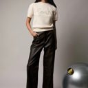  Cheers Round Neck Rhinestone Sweater | Women's Beige Top | Holiday Trendy Winter Shirt | Festive Style