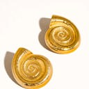 Coraline 18K Gold Seashell Stud Earrings | Women's Summer Accessories | Lead & Nickel Free | Hypoallergenic | Water Resistant