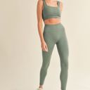  Dara Seamless Bra + Legging Set | Sage Green | Activewear | Sports Bra | Athleisure | Gym Attire