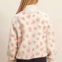  Ginnie Floral Print Sherpa Zip-Up Jacket | Women's Fall and Winter Fashion | Feminine Girly