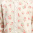  Ginnie Floral Print Sherpa Zip-Up Jacket | Women's Fall and Winter Fashion | Feminine Girly