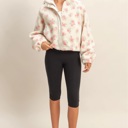  Ginnie Floral Print Sherpa Zip-Up Jacket | Women's Fall and Winter Fashion | Feminine Girly