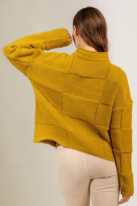 Harlow Cozy Sweater | Kiwi Yellow Women's Soft and Cozy Sweater | Fall Sweaters | Fall Style | Chunky Sweater | Winter Style | Fall and Winter Sweater