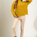  Harlow Cozy Sweater | Kiwi Yellow Women's Soft and Cozy Sweater | Fall Sweaters | Fall Style | Chunky Sweater | Winter Style | Fall and Winter Sweater