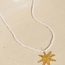  Iridessa 18K Gold Non-Tarnish Sun Beaded Necklace | Women's Summer Accessories | Lead & Nickel Free | Hypoallergenic | Water Resistant
