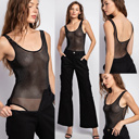  Jillian Rhinestone Tulle Bodysuit | Black Sheer Sparkly Bodysuit | Sheer Top | Spring and Summer Trends