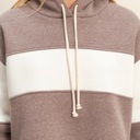  Joni Colorblock Cropped Hoodie | Tan Beige White Neutral Women's Sweatshirt with Hood | Fall and Winter Fashion | Casual Athleisure