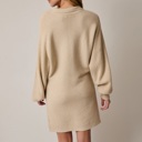 Kristin Collared Sweater Dress | Women's Fall and Winter Fashion | Thanksgiving and Holiday Outfit Inspo | Neutral | Long Sleeves | Mini | Layering