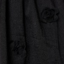  Maggie Tiered Mesh Blouse | Black Women's Top | Holiday Style | Textured Florals | Flowy Peplum | Lightweight