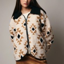  Maven Sherpa Zip Up Jacket | Women's Fall or Winter Top | Collared | Trendy Style | Cold Weather Comfy Fashion