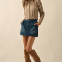  Naomi Cable Knit Button-Up Cardigan Sweater | Women's Fall and Trendy Style | Long Sleeves | Neutral | Beige | Layers