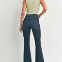  Reese High Rise Outer Slit Flare Jean | Women's Flare Jeans | Dark Wash Flares | Trendy Denim