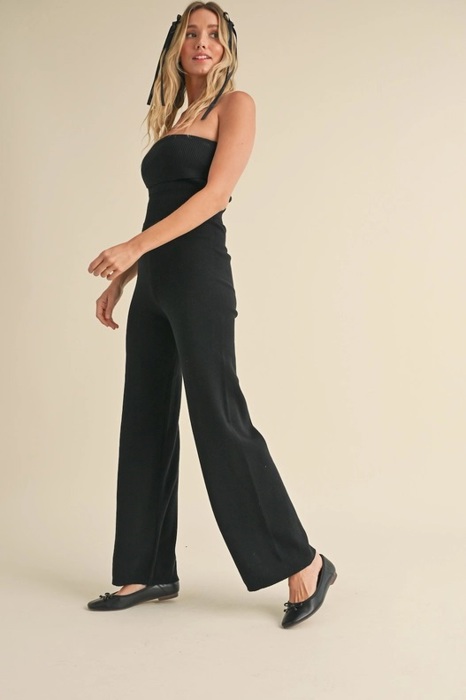 Riley Bandeau Knit Sweater Jumpsuit | Casual Women's Jumpsuit | Trendy Athleisurewear | Travel Style Inspo