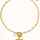  Sahara 18K Gold Non-Tarnish Summer Star and Shell Necklace | Lead & Nickel Free | Hypoallergenic | Water Resistant | Summer Accessories