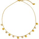  Sylvia 18K Gold Non-Tarnish Shell Charm Necklace | Gold-Plated | Summer | Lead & Nickel Free | Hypoallergenic | Water Resistant