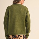  Taryn Contrast Knit Scalloped Edge Sweater