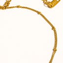  Vivi 18K Gold Classic Bead Chain Anklet | Lead & Nickel Free | Hypoallergenic | Water Resistant