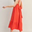  Zoe Back Tie Maxi Dress | Red Woven Bow Tied Open Back Dress | Spring | Summer | Vacation