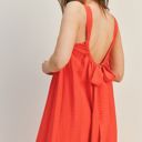  Zoe Back Tie Maxi Dress | Red Woven Bow Tied Open Back Dress | Spring | Summer | Vacation