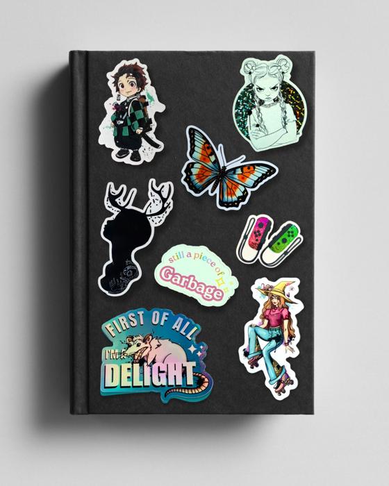 Assorted Edgy Vinyl Stickers