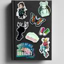  Assorted Edgy Vinyl Stickers