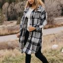  Long Plaid Shackets