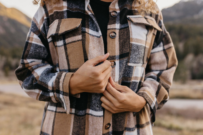Long Plaid Shackets