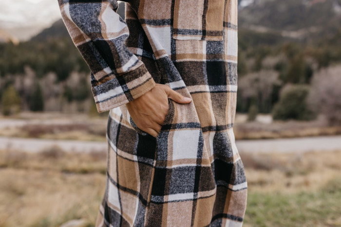 Long Plaid Shackets
